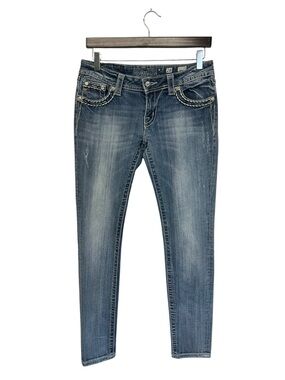 Miss Me |  JE541854R Skinny Bling Embellishment Jeans 28